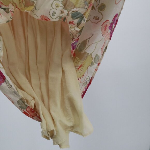 Derek Heart Babydoll Sundress Womens L Cream Bloomcore Girlhood Boho Cottagecore - Picture 6 of 16